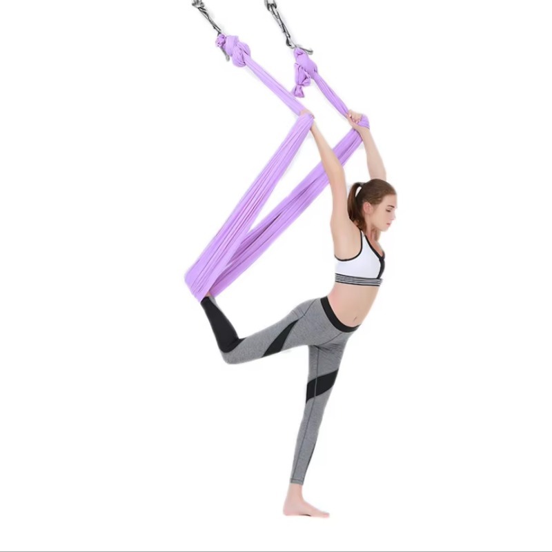 Aerial Silk Hammock - 2,8x5m Professionelle Hochwertige Stretch-Luft-Yoga-Hängematte aus Seide