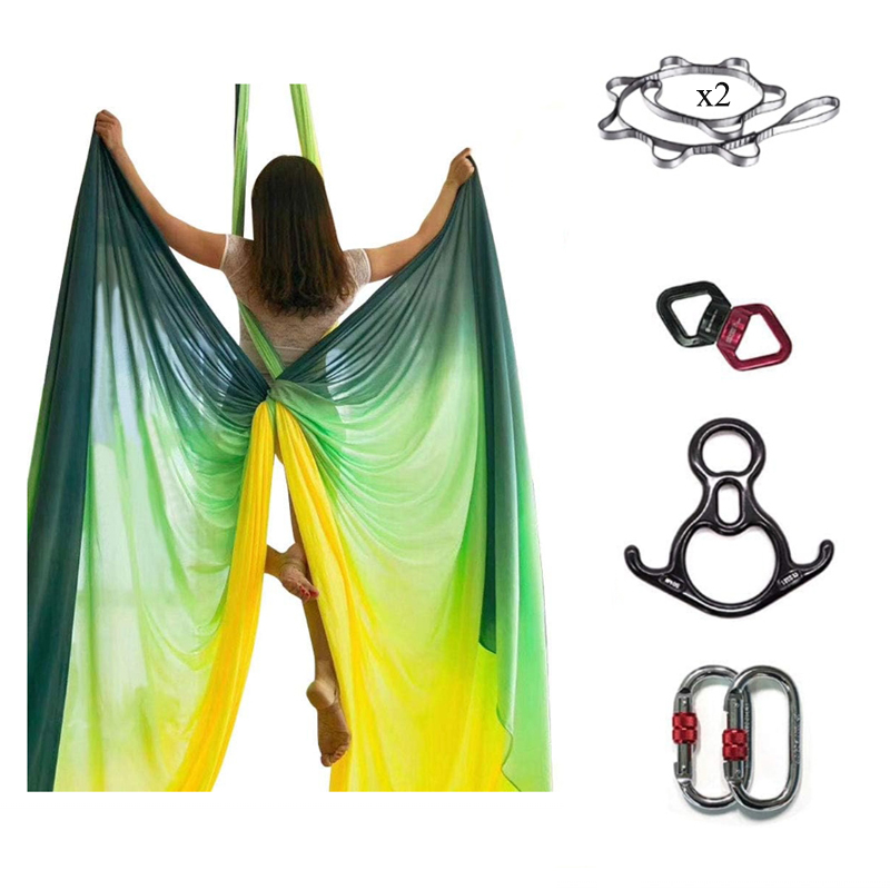 Aerial Silk Hammock - Gradient Aerial Yoga Hängematte Langlebiges 9-Yard