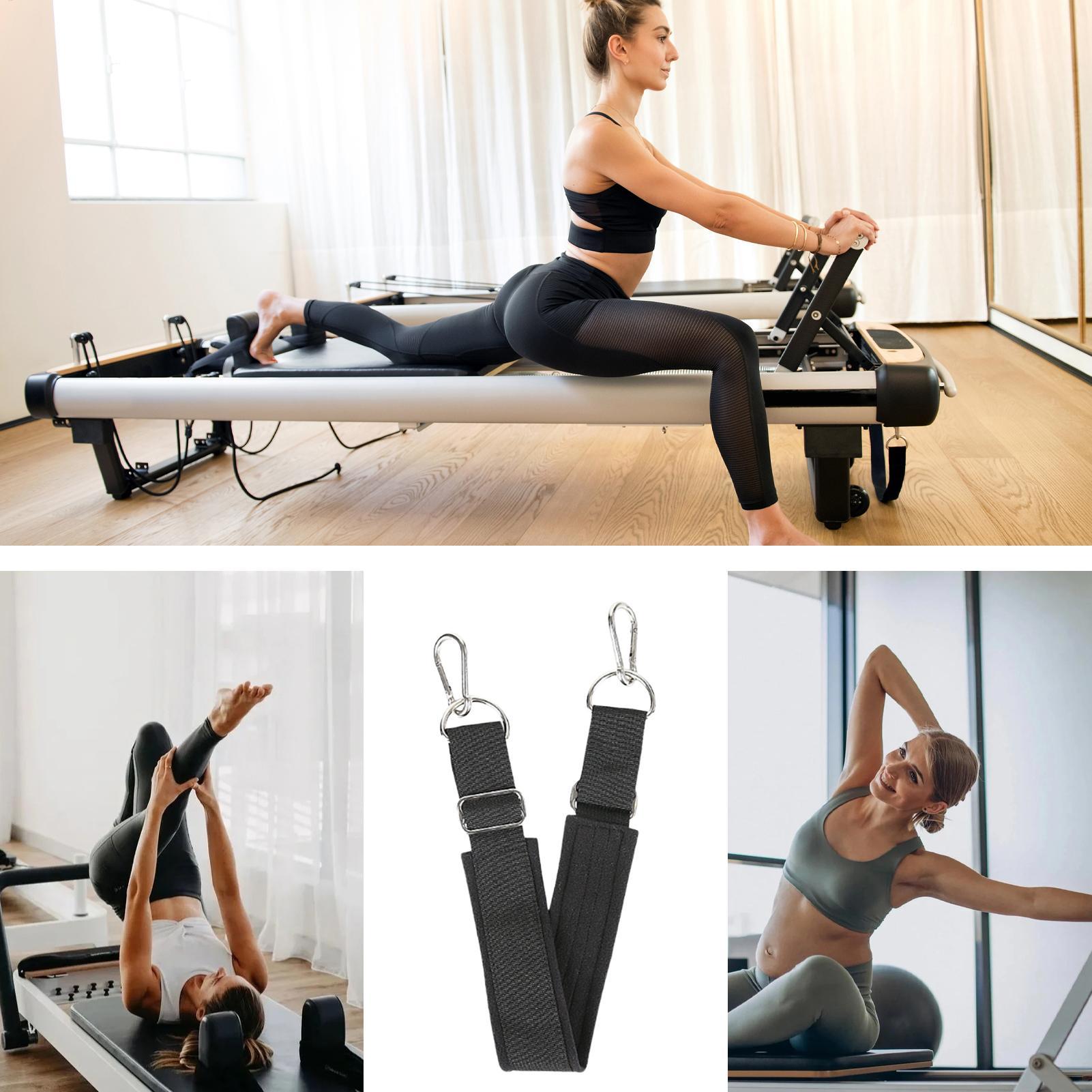 Pilates & Yoga Training Center - Pilates-Fußgurt, verdickt, verstellbar, rutschfest, strapazierfähig, Yoga-Pilates-Reformer-Fußgurt
