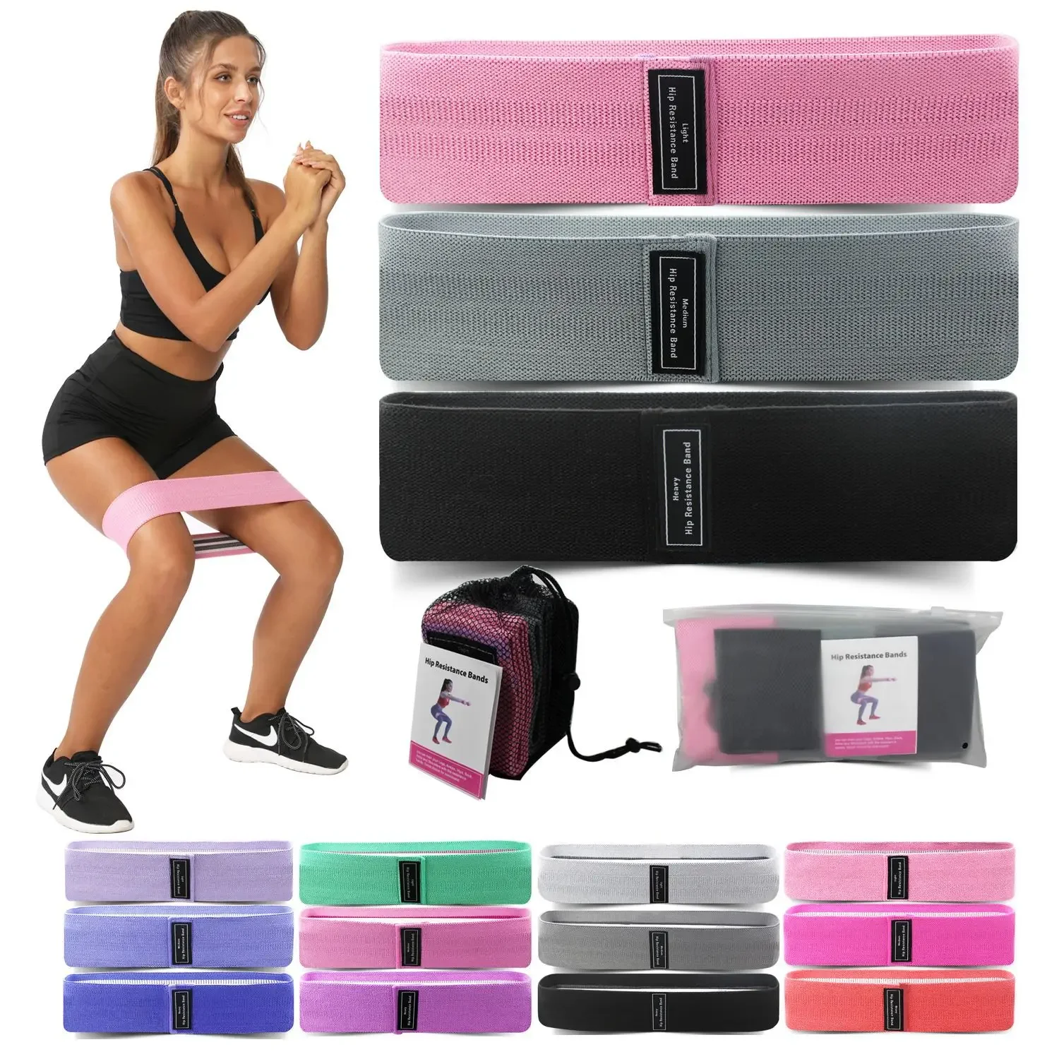 Pilates Yoga Core - 1/2/3PCS Elastische Bands Fitness Widerstand Bands