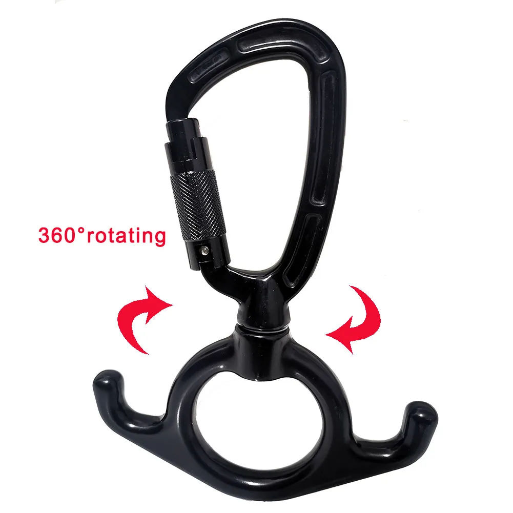 Aerial Silk Hammock - Figure 8 Karabiner mit Drehgelenk 3-in-1