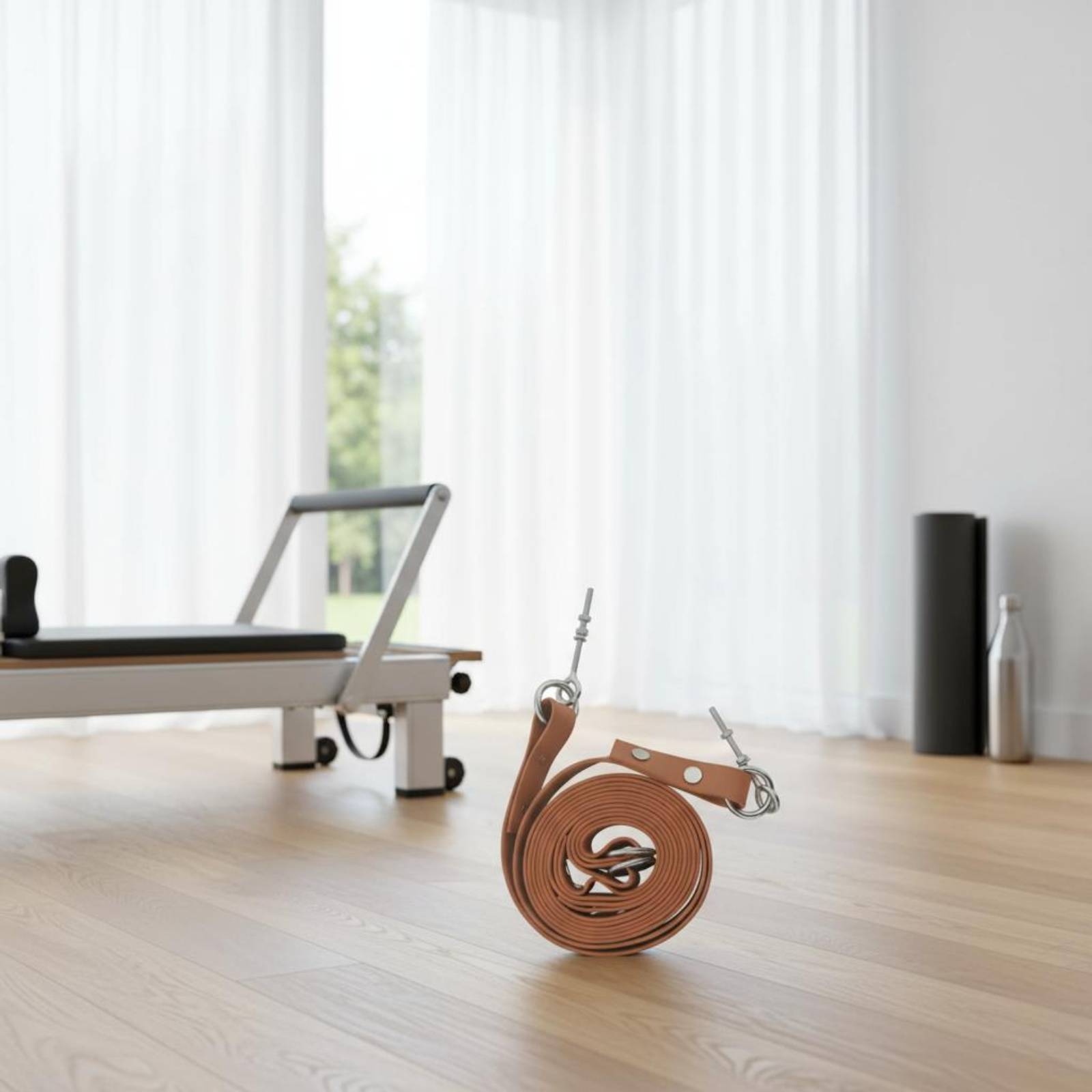 Pilates & Yoga Training Center - Reformer Doppelschlaufen-Gurt Komfortabler Pilates Doppelschlaufen-Gurt Fitnessgerät