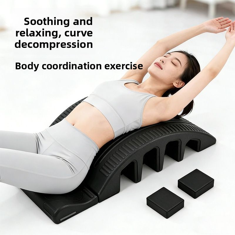Pilates Yoga Stretching - Pilates Verbesserter Rückenkorrektor, Lendenwirbelstreckung, Lendenwirbelübungen, Yoga-Ausrüstung,