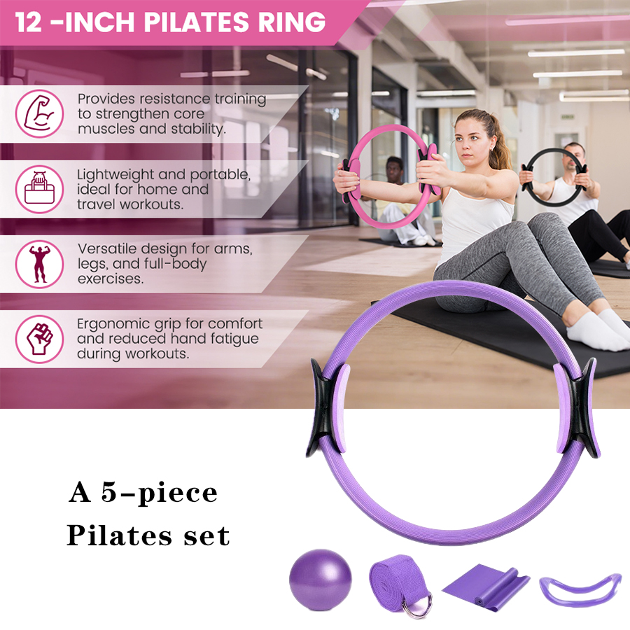 Fünfteiliges Pilates-Essential – Pilates Yoga Logo Bewertung und Preis