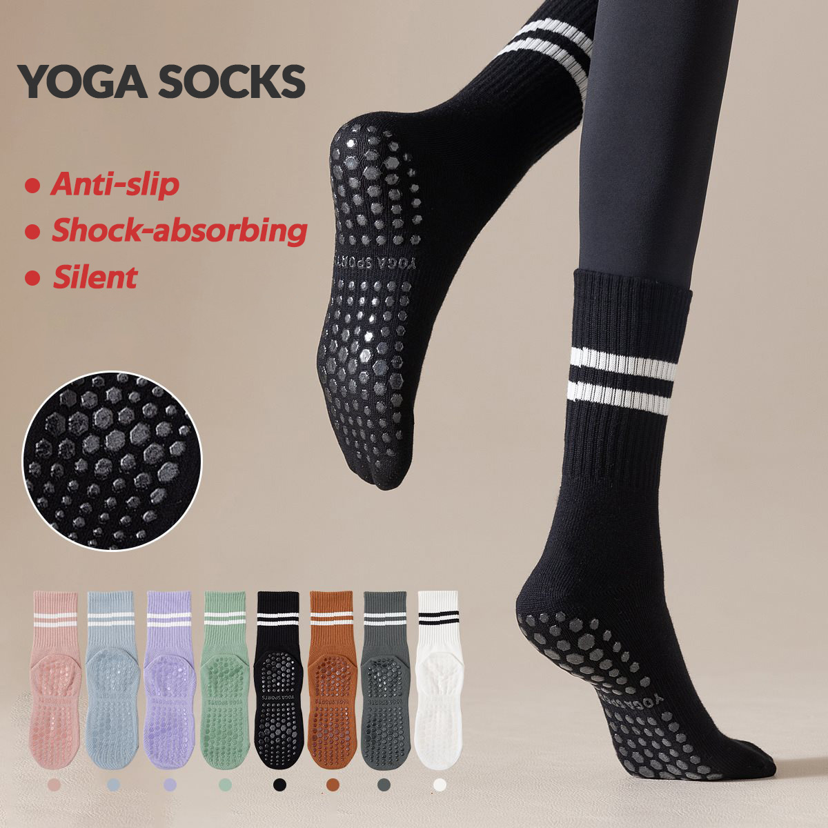 3 Paar lange Yoga-Socken mit G – Pilates Yoga Youtube Bewertung und Preis