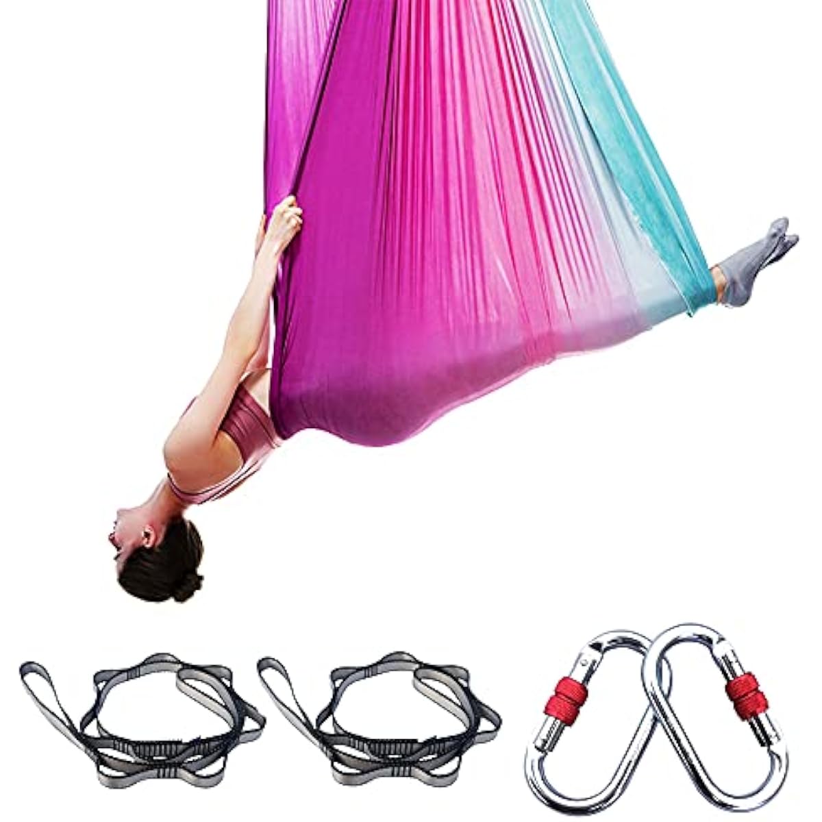 Aerial Yoga Hängematte 5M x 2, – Pilates Yoga Aerial Bewertung und Preis