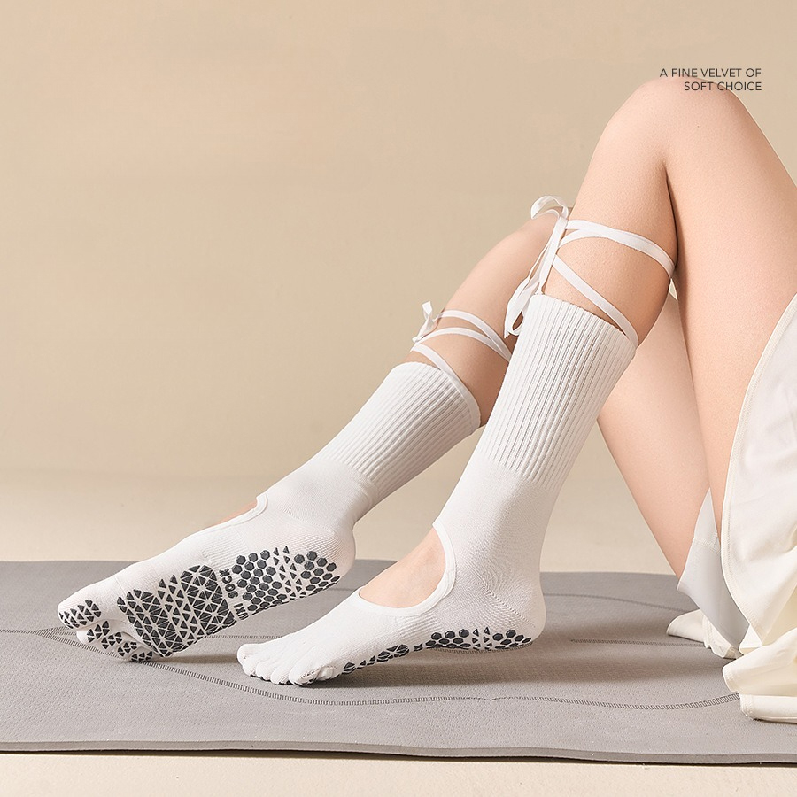 Damen-Schnür-Yoga-Socken mit G – Pilates Yoga Youtube Bewertung und Preis